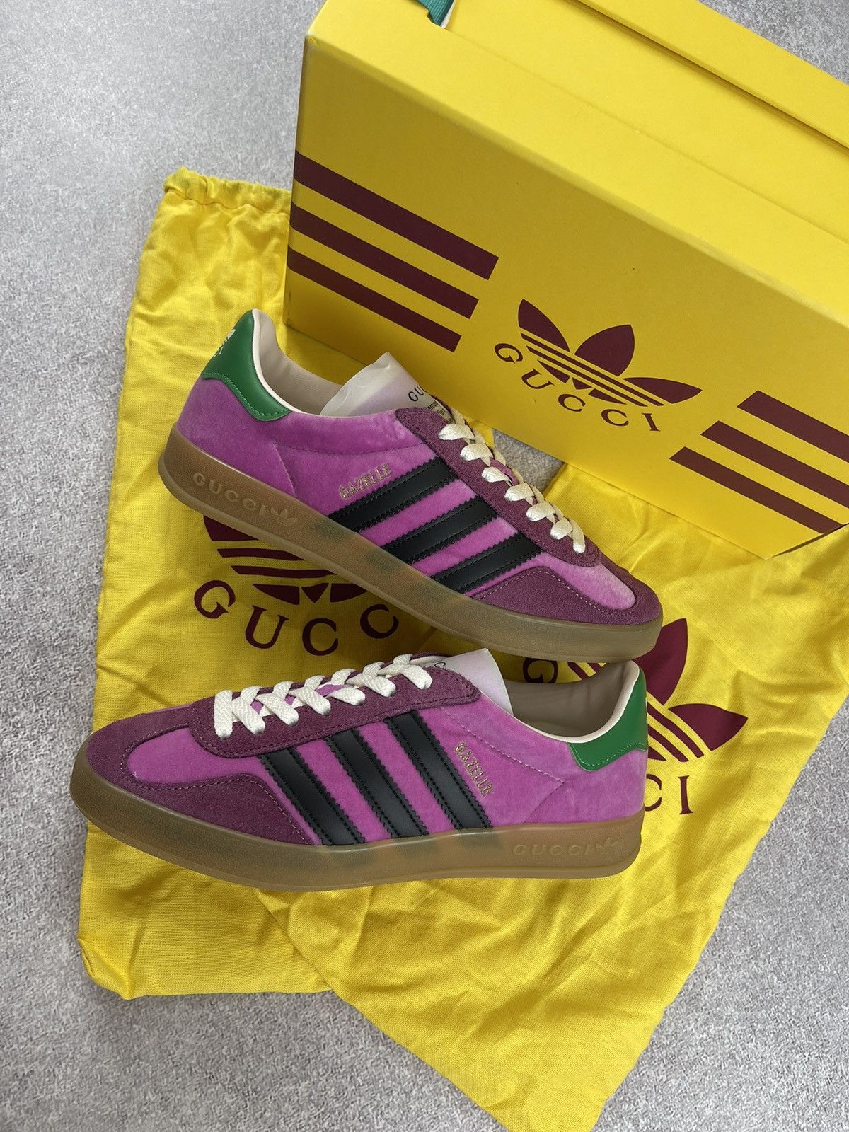 Adidas  Gucci Gucci x Adidas Gazelle sneakers | Grailed