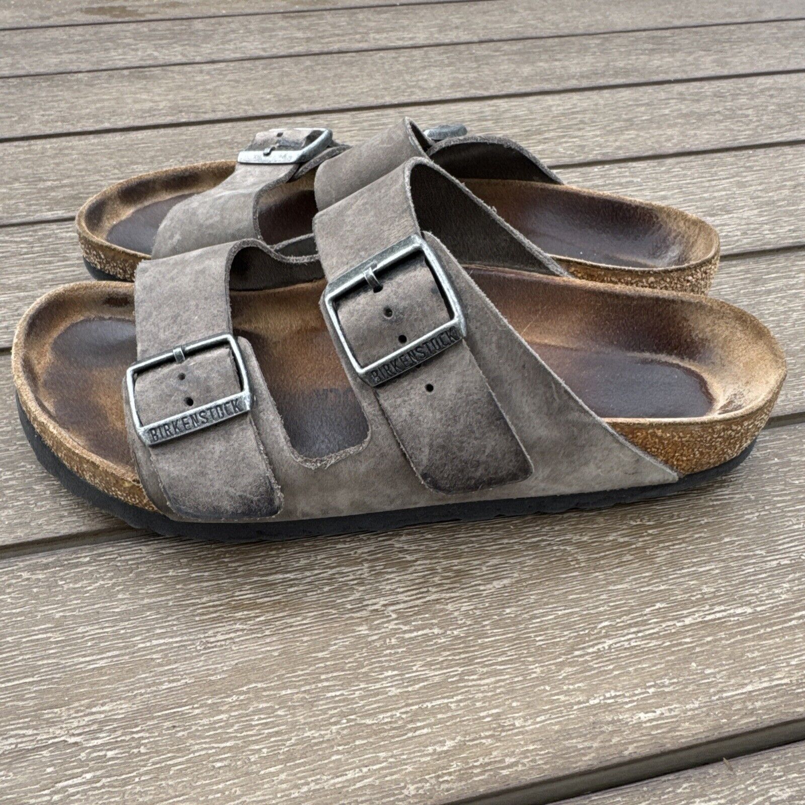 Birkenstock BIRKENSTOCK Soft Footbed ARIZONA Sandals Oiled Brown 39 9 Size US 9 / IT 39 - 3 Thumbnail