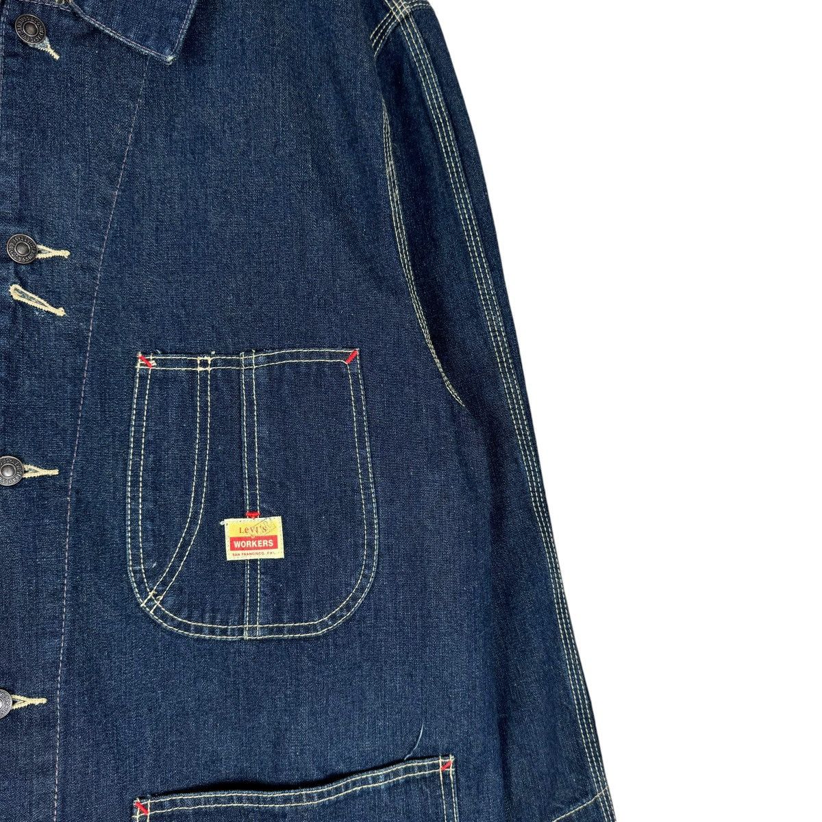 Levi's ⚡️LEVIS DENIM INDIGO WORKWEAR JACKET Size US L / EU 52-54 / 3 - 4 Thumbnail