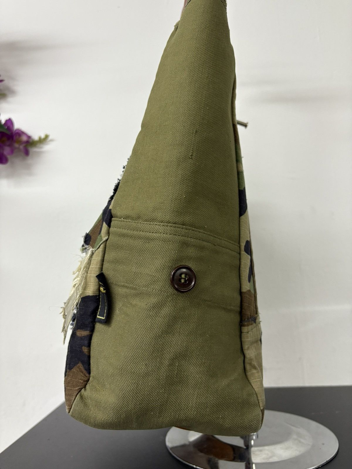 Engineered Garments Boro Denim Patchwork Tote Bag Military Handmade Chanel Style Size ONE SIZE - 9 Thumbnail