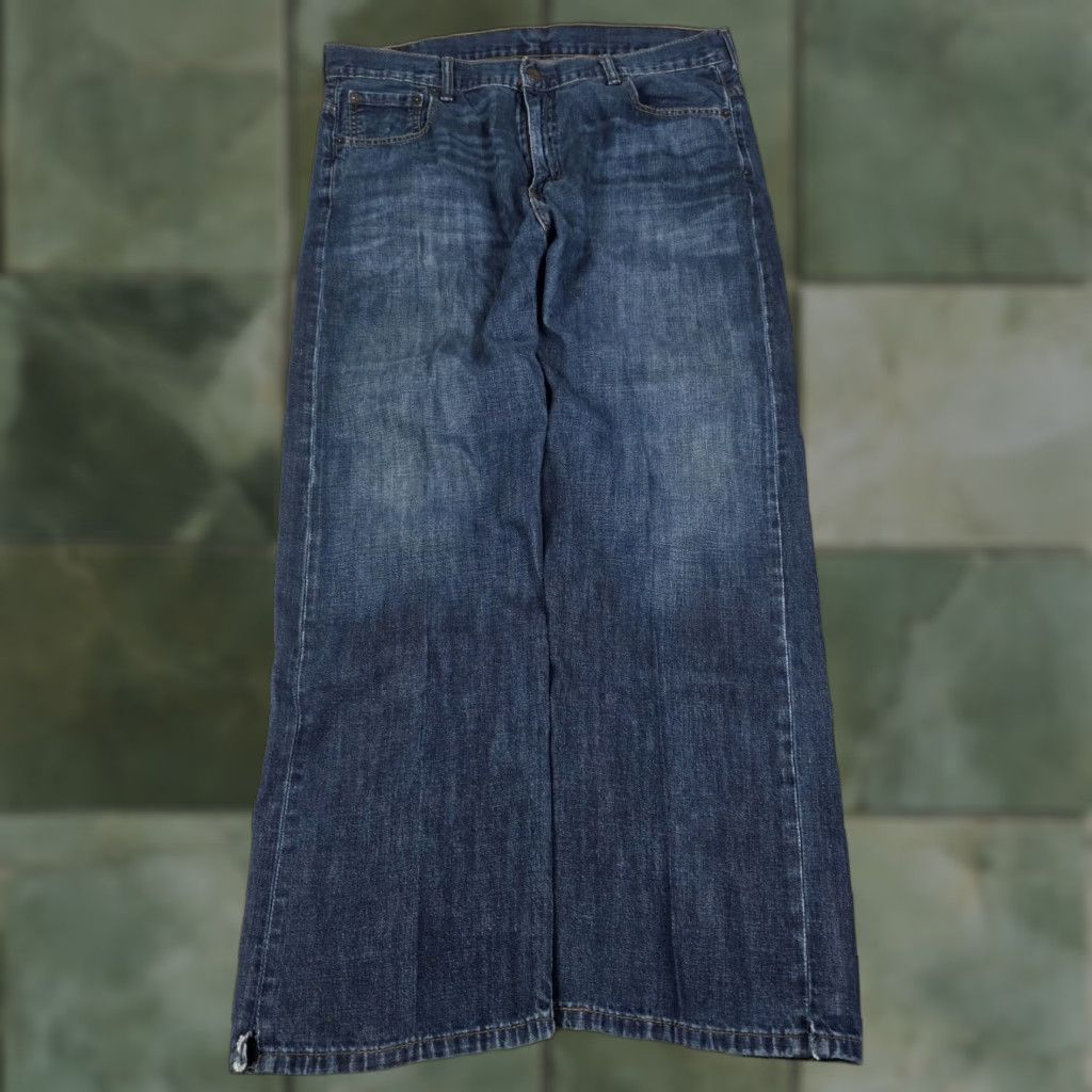 Levi's VINTAGE Levi's 569 Jeans Baggy Distressed Blue 36x32 Men Grunge Skater Wide-Leg Fade 90s Size US 36 / EU 52 - 1 Thumbnail