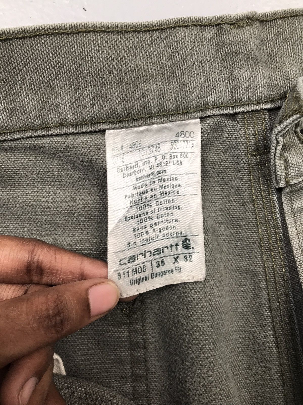 Carhartt Vintage Carhartt B11 MOS carpenter workwear Size US 36 / EU 52 - 7 Thumbnail