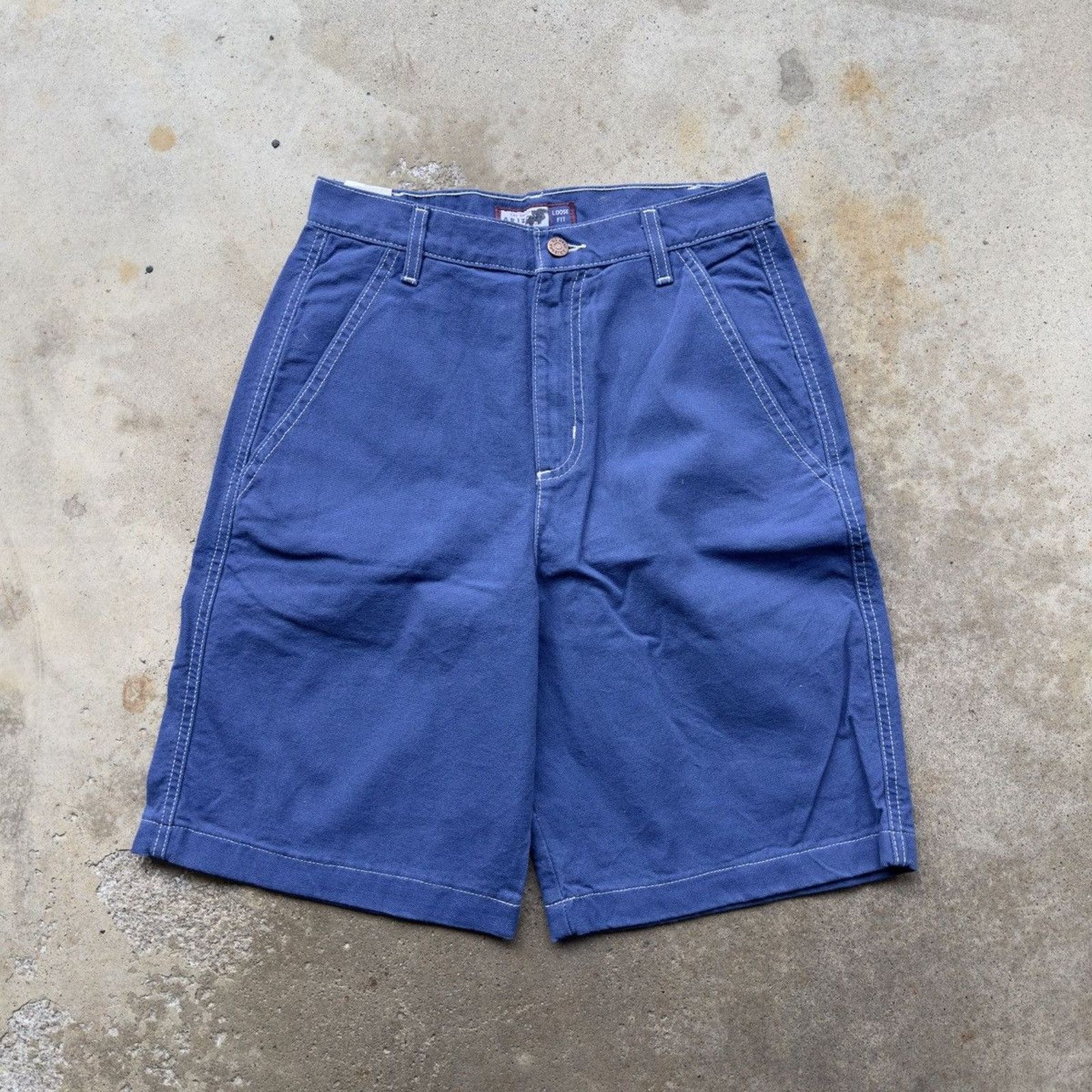 Vintage Vintage Arizona Baggy Blue Canvas Cotton Shorts Size US 28 / EU 44 - 1 Thumbnail