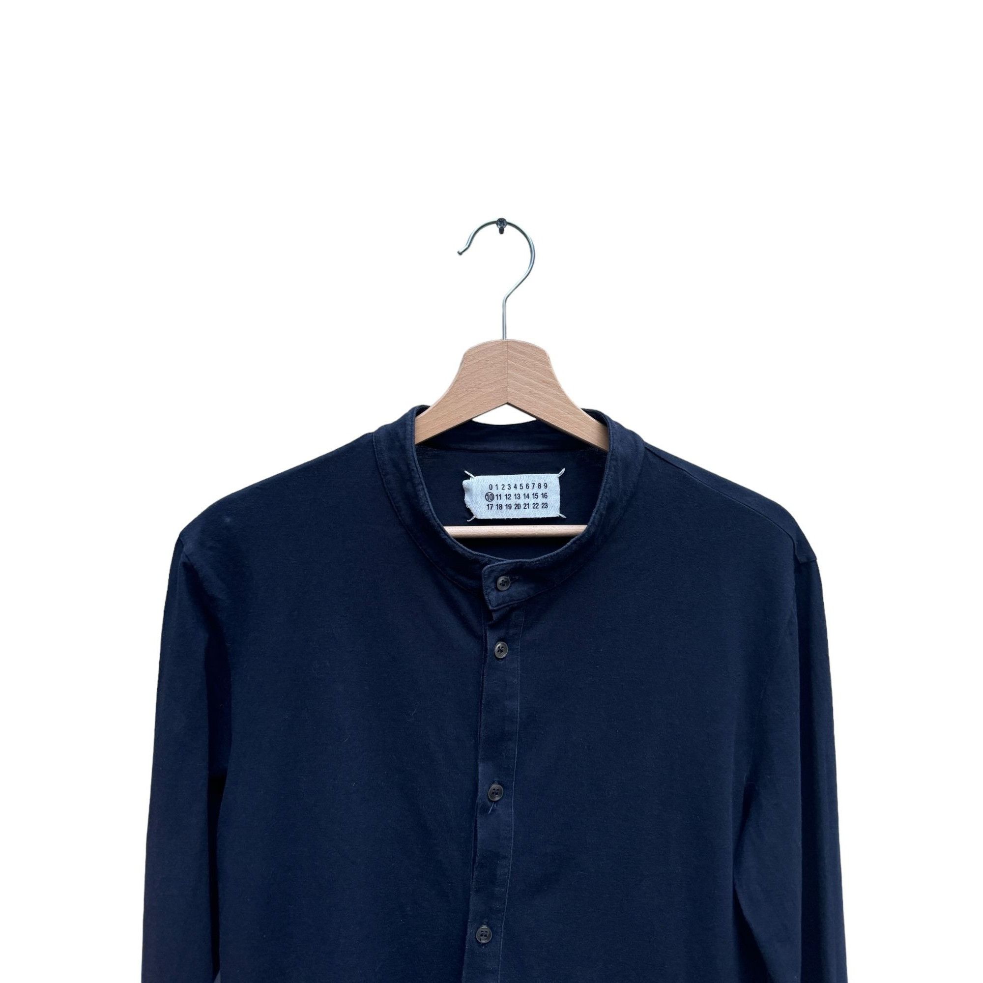 Maison Margiela Navy 4-Stitches Buttoned Shirt Size US S / EU 44-46 / 1 - 3 Thumbnail