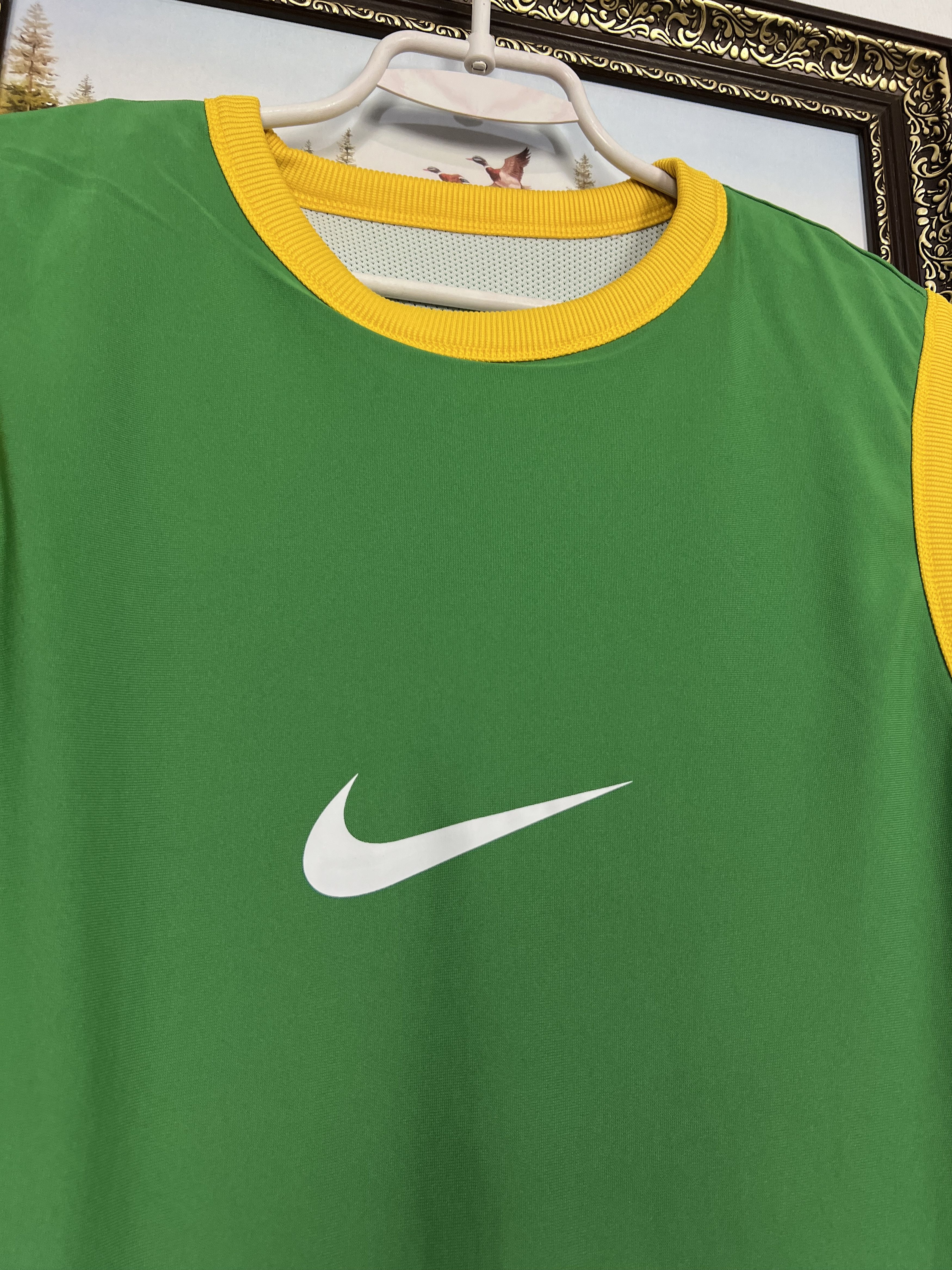 Nike Brazil Reversible Train Shirt Vest Soccer National Jersey Size M / US 6-8 / IT 42-44 - 9 Thumbnail