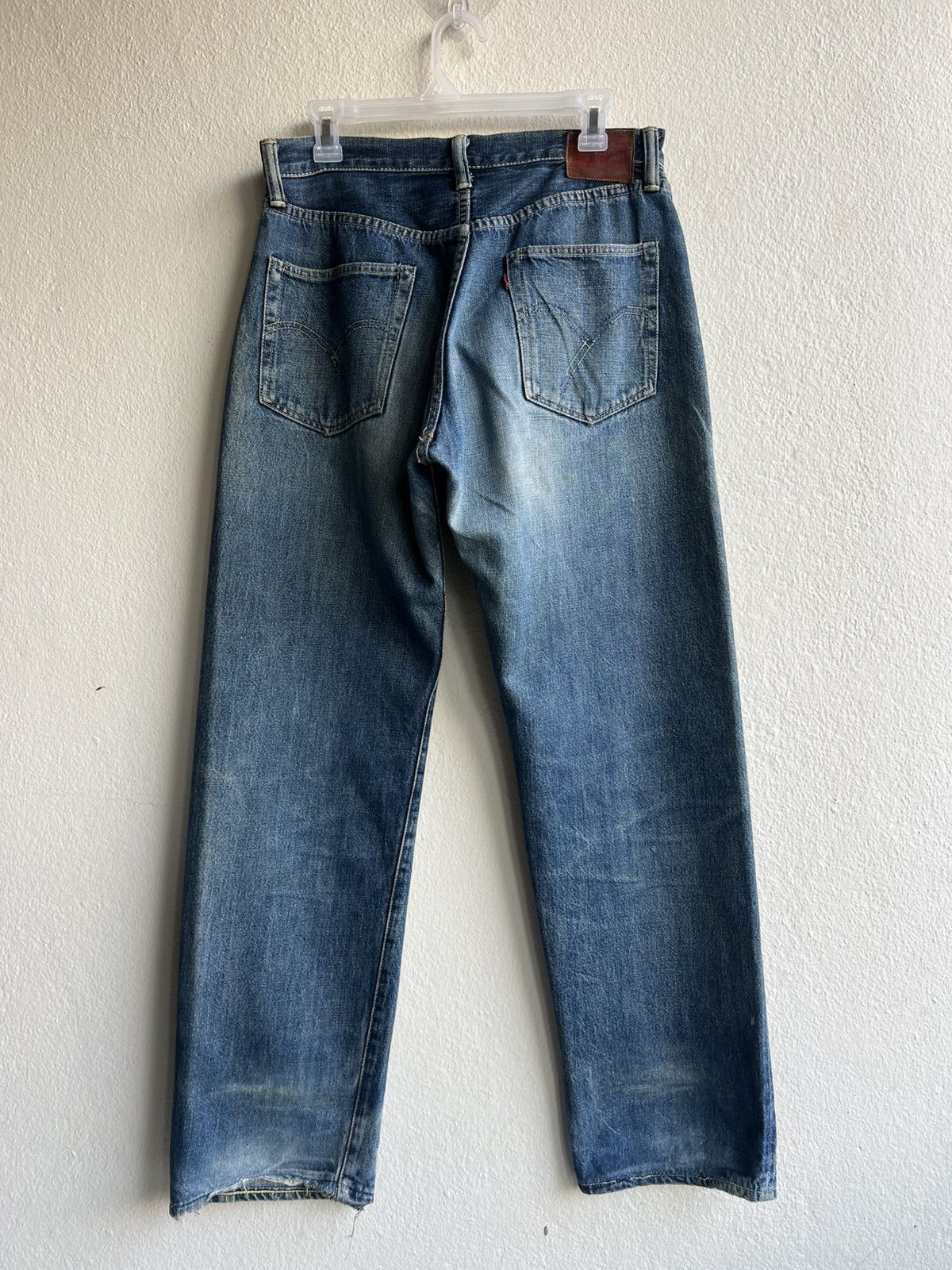 Full Count & Co. Vintage OVER RAIL & Co Japan Dirty Mud Denim Selvedge Jeans Size US 31 - 24 Thumbnail