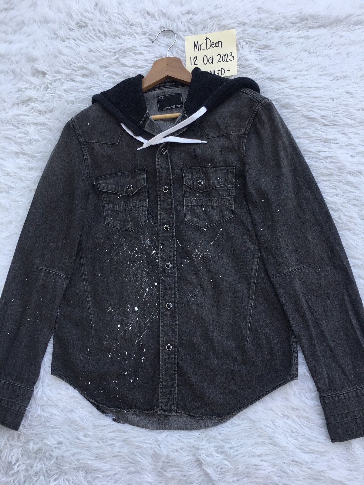 Number (N)ine Rare Vintage Number Nine Hooded Denim Jacket Size US M / EU 48-50 / 2 - 6 Thumbnail