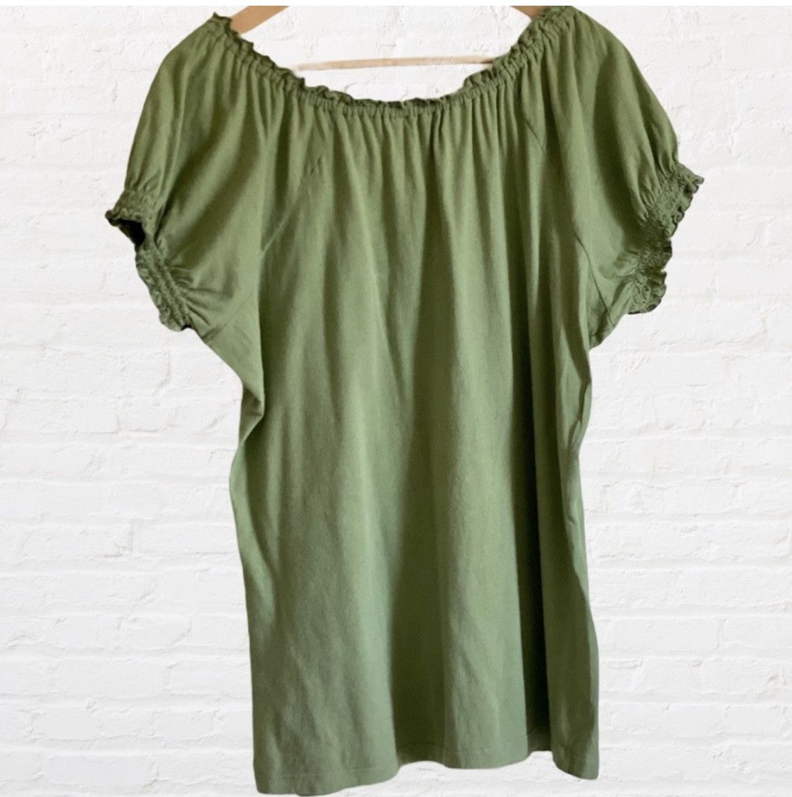 Ralph Lauren LAUREN RALPH LAUREN RUFFLED SHORT SLEEVE SHIRT TOP SIZE XL Size XL / US 12-14 / IT 48-50 - 4 Thumbnail