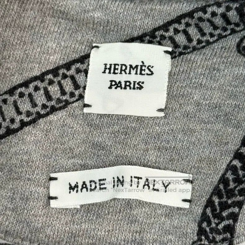 Hermes Hermes Gray Rope Pattern Sweatshirt Size XS / US 0-2 / IT 36-38 - 5 Thumbnail