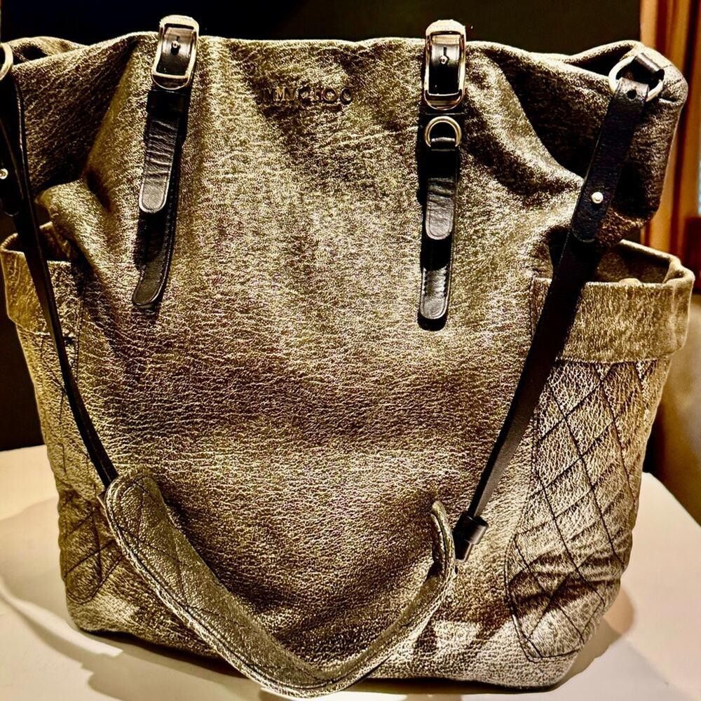 Jimmy Choo Metallic JIMMY CHOO 2 Way Tote/Shoulder Leather Bag Size ONE SIZE - 11 Thumbnail