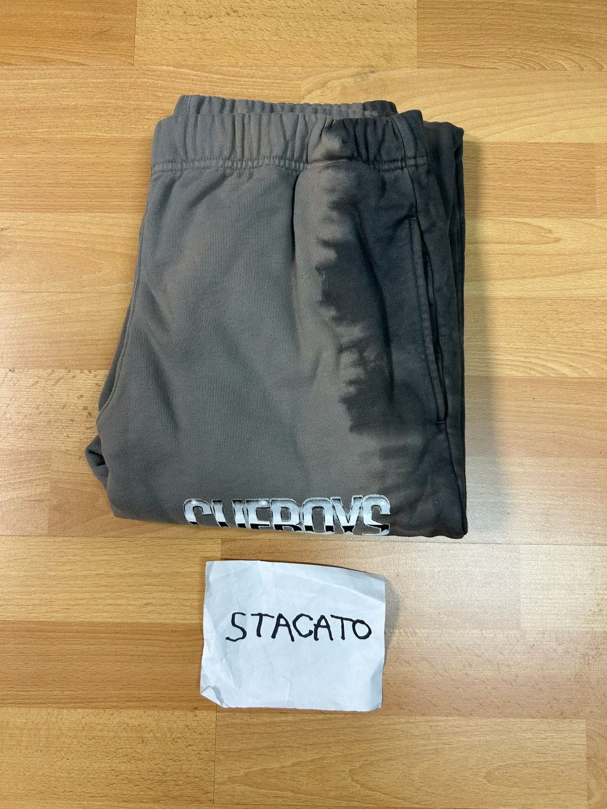 Rap Tees × Vintage CUFBOYS Tie Dye Sweatpants Grey Size US 32 / EU 48 - 4 Thumbnail