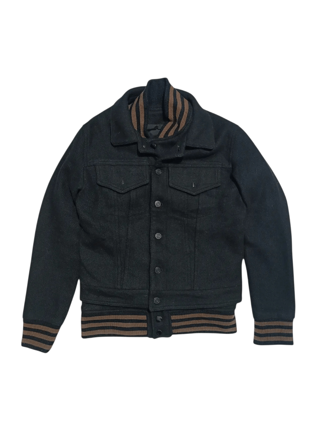 Japanese Brand Trucker Varsity Double Layer Wool Jacket Size US M / EU 48-50 / 2 - 3 Thumbnail