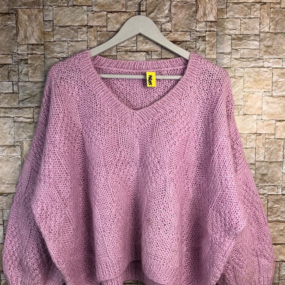 Homespun Knitwear Japan baggie crochet vintage Pink Knitwear sweatshirt #A905 Size US L / EU 52-54 / 3 - 5 Thumbnail