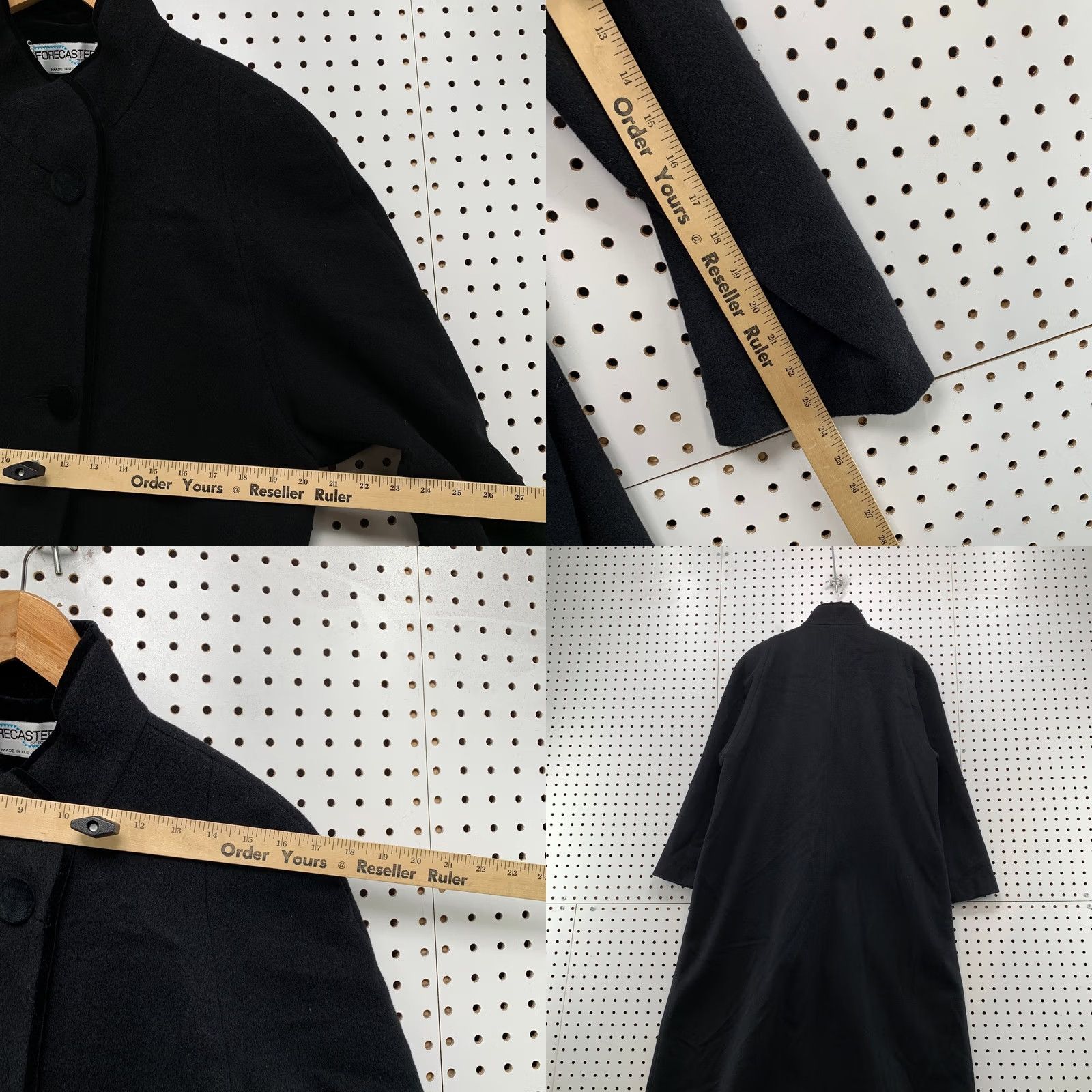 Vintage VINTAGE Forecaster of Boston Wool Overcoat Womens 10 Black Coat Long Wool USA 100% Pure Wool 100% Pure Wool Boston Overcoat Womens 10 Black USA Size L / US 10 / IT 46 - 9 Thumbnail