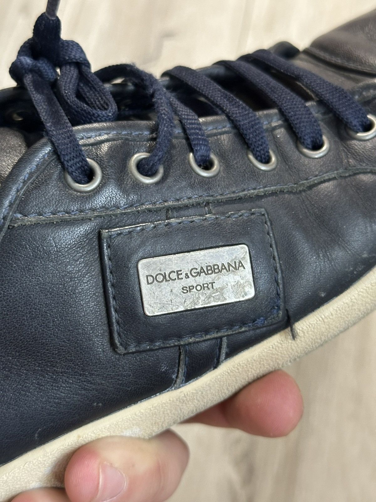 Dolce & Gabbana Dolce & Gabbana Blue Low Top Sneaker vintage Size US 6.5 / EU 39-40 - 8 Thumbnail