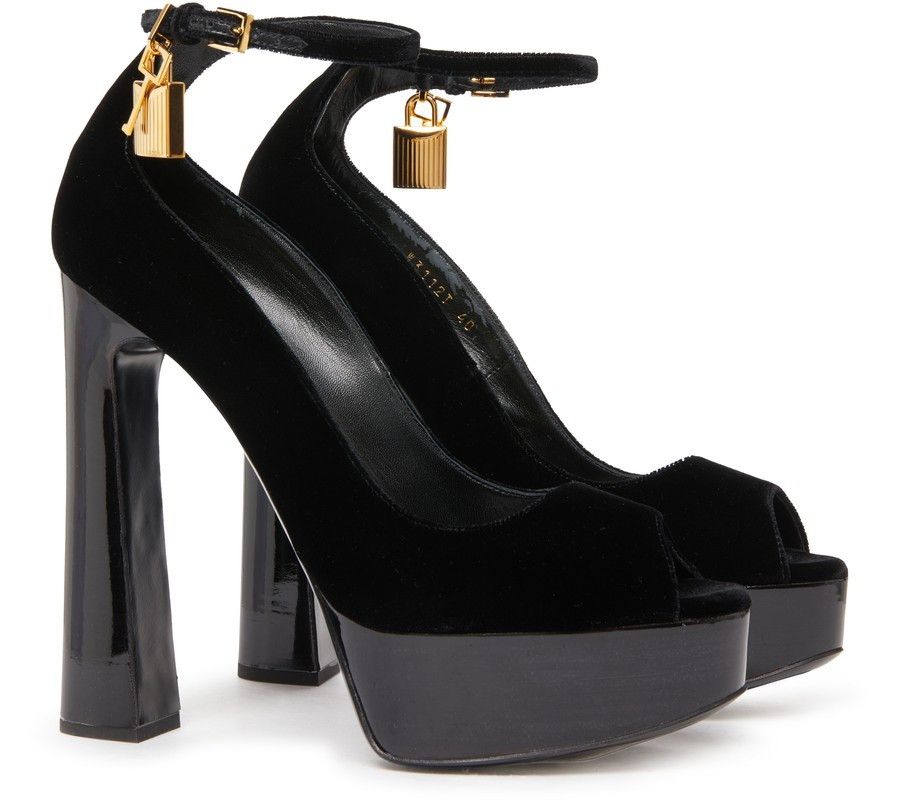 Tom Ford o1loc1c0924 W3112T Platform Pumps in Black Size US 8.5 / IT 38.5 - 3 Thumbnail