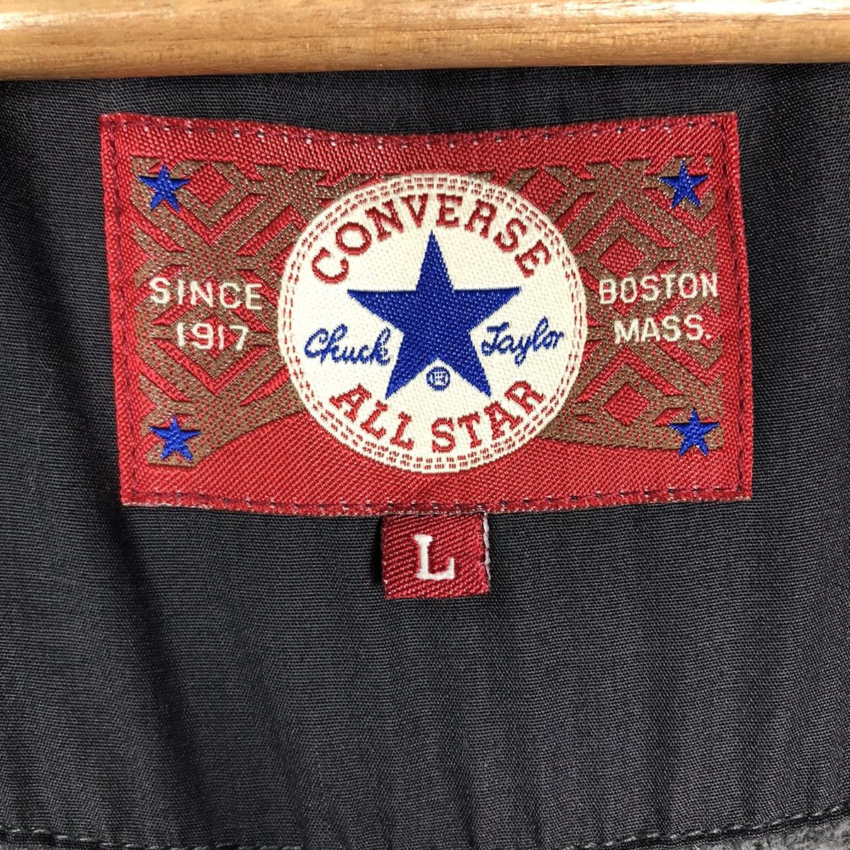 Japanese Brand Vintage Shirt Wool Jacket Converse Usa All Star Boston Mass Size US L / EU 52-54 / 3 - 18 Thumbnail