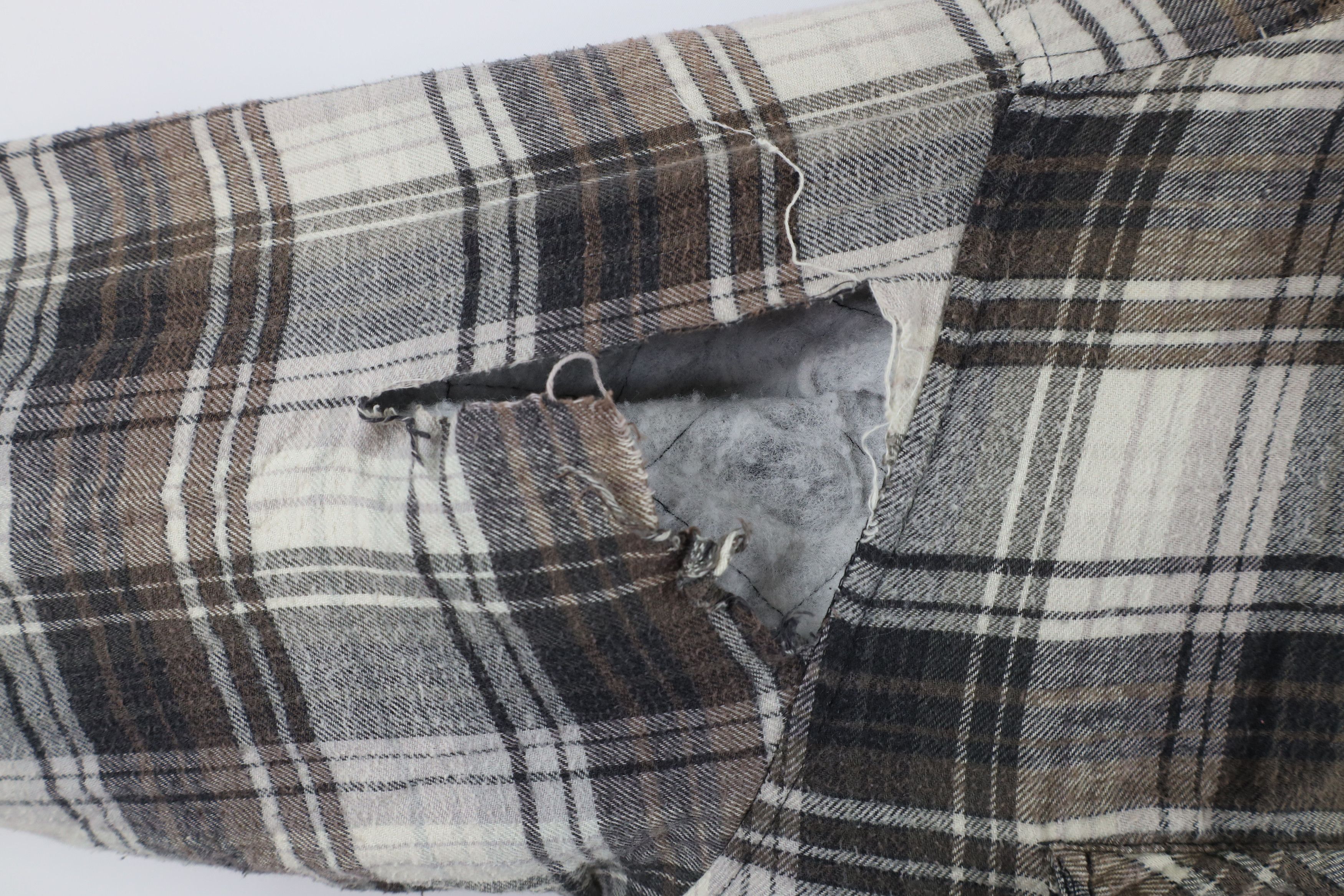 Vintage Vintage 90s Streetwear Fleece Lined Flannel Shirt Jacket Size US L / EU 52-54 / 3 - 4 Thumbnail