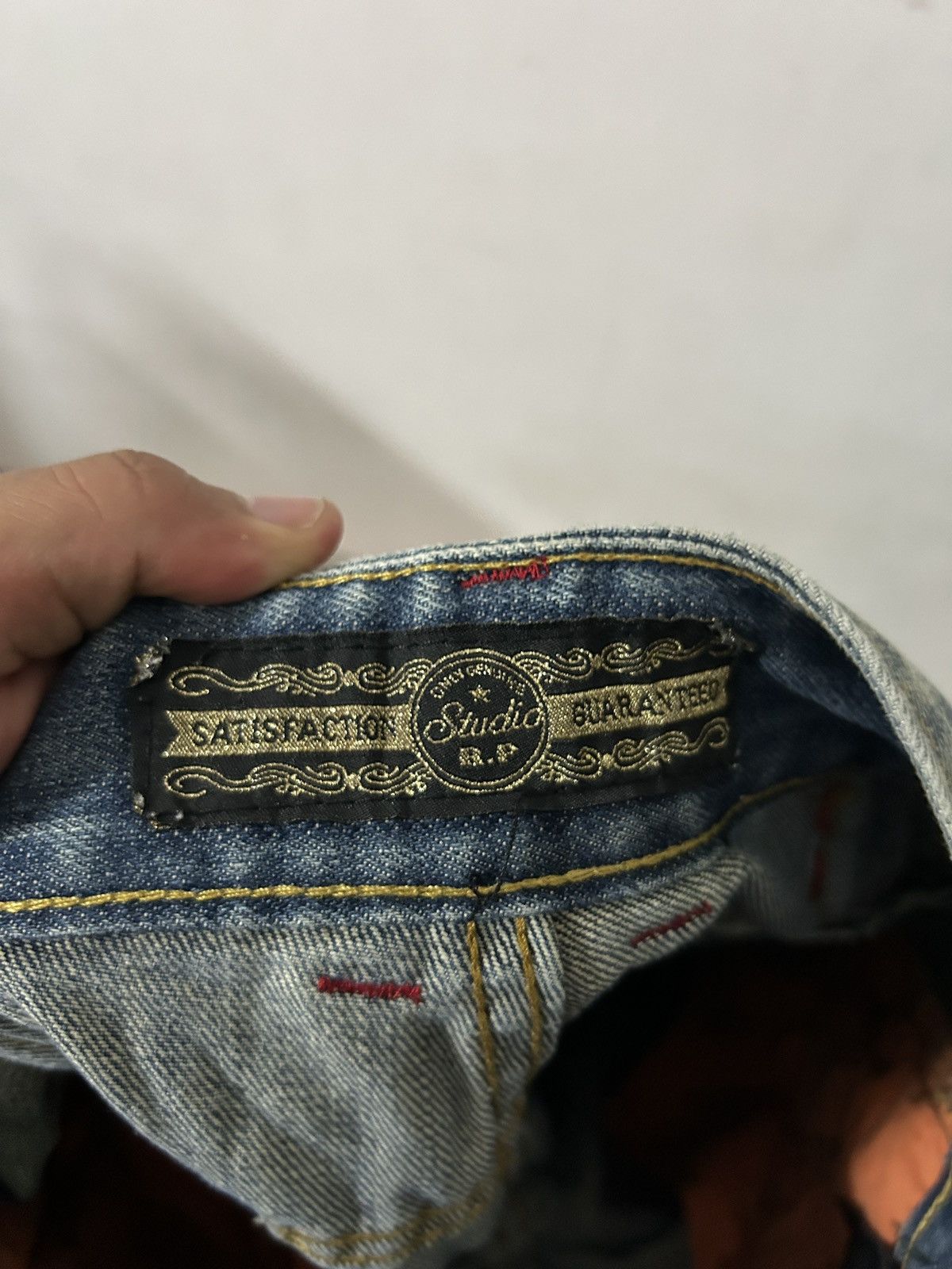 If Six Was Nine × Japanese Brand × Le Grande Bleu (L.G.B.) Flare Jeans Satisfaction Sick Design Vintage Denim Style Size 28" / US 6 / IT 42 - 14 Thumbnail
