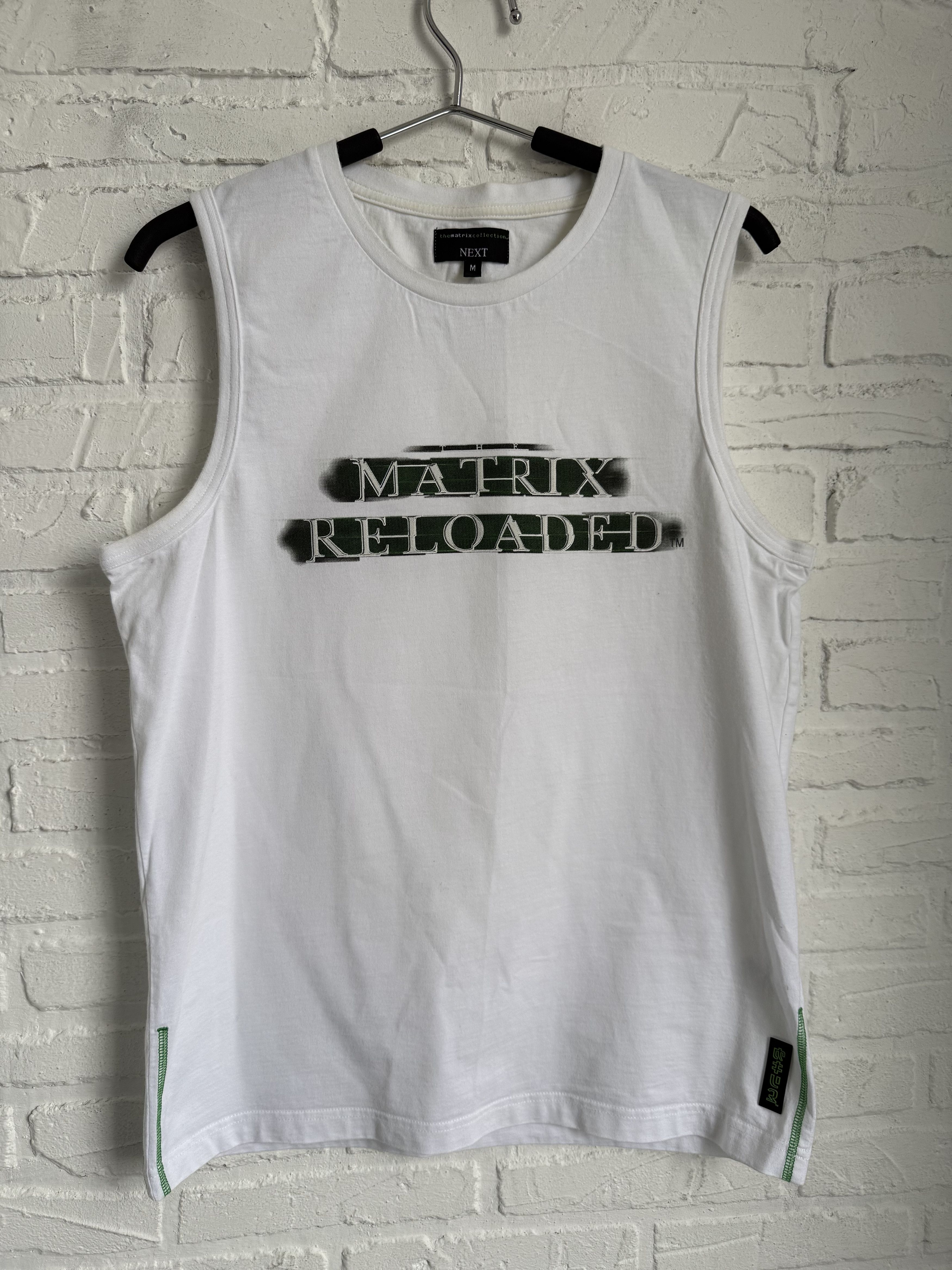 NEXT Vintage 2003 Next The Matrix Reloaded tank top t-shirt Size US M / EU 48-50 / 2 - 1 Thumbnail