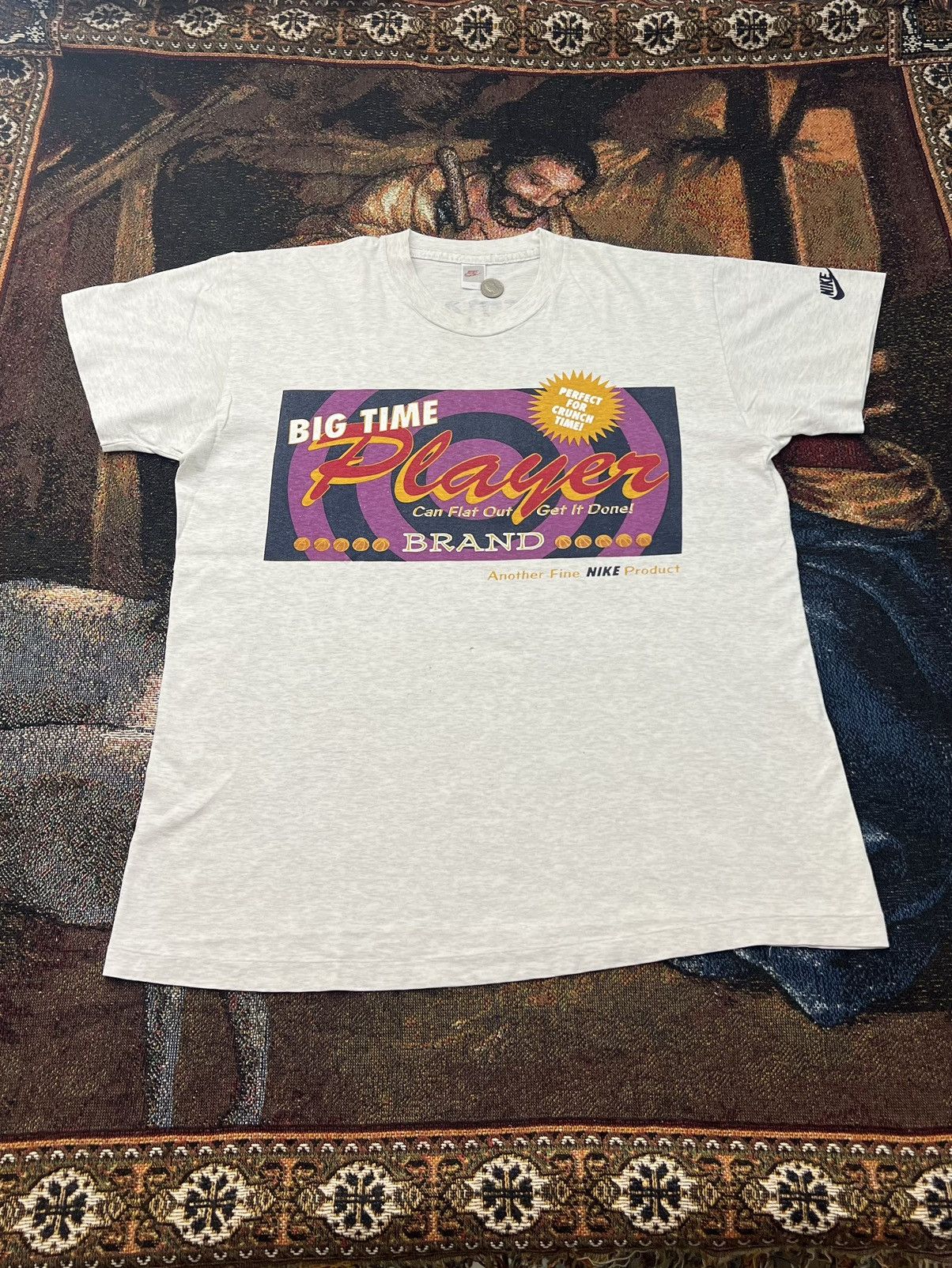 Nike Vintage Nike Snack Ad Tee Size US XL / EU 56 / 4 - 3 Thumbnail