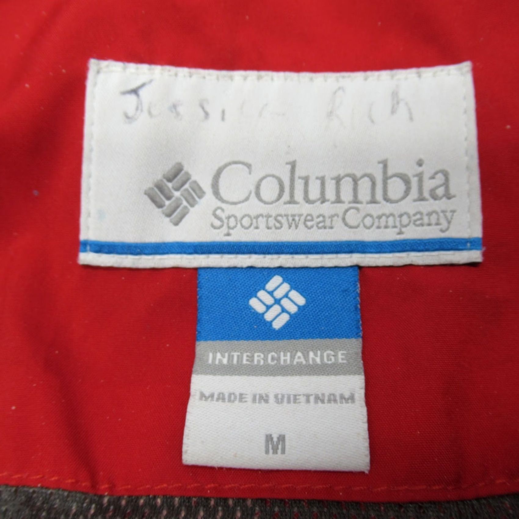 Vintage Columbia Jacket Womens Medium Red Waterproof Interchange Omni Tech Full Zip Size M / US 6-8 / IT 42-44 - 6 Thumbnail