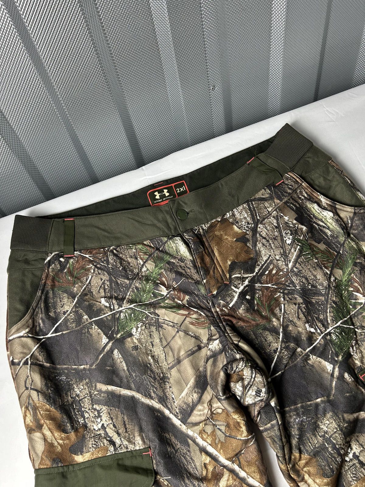 Under Armour Rare Under Armour Fleece Lined Real Tree Camo Cargo Trousers Size US 39 - 3 Thumbnail