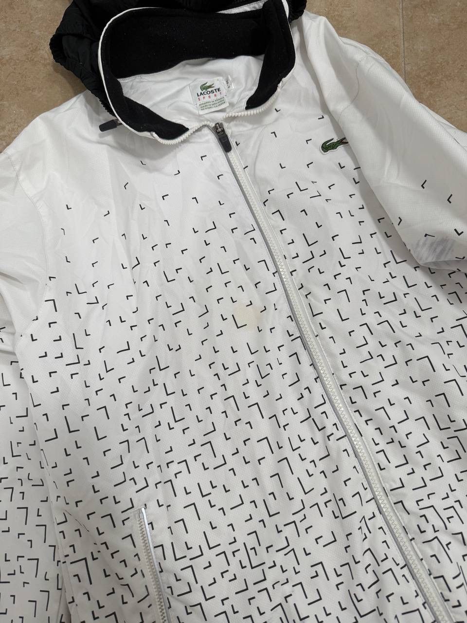 Lacoste Lacoste Sport Vintage white and black windbreaker jacket Size US M / EU 48-50 / 2 - 6 Thumbnail