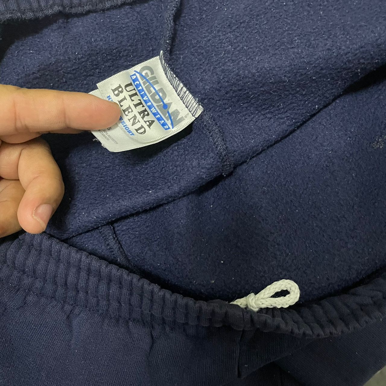Vintage Vintage Gildan Inspired Navy Logo Jogger Pant Size 30-35 Size US 34 / EU 50 - 6 Thumbnail