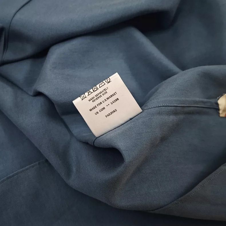 Loro Piana LORO PIANA 100% silk shirt + show jeans Size US XL / EU 56 / 4 - 7 Thumbnail