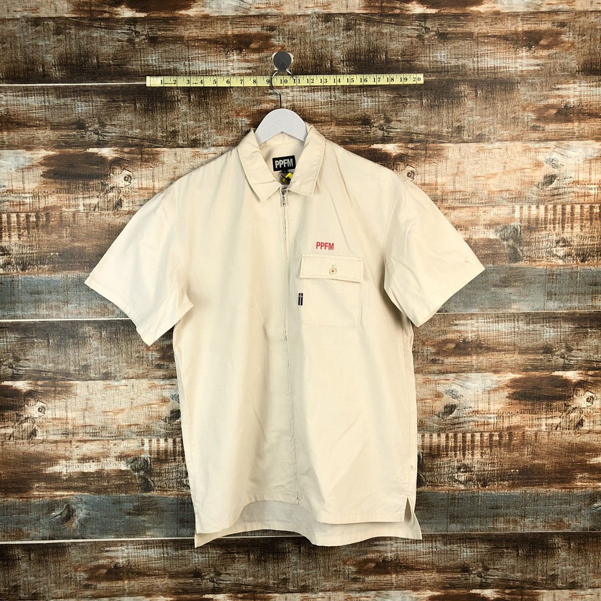 PPFM × Vintage Ppfm Cream vintage Work Shirt #A2224 Size US M / EU 48-50 / 2 - 1 Thumbnail
