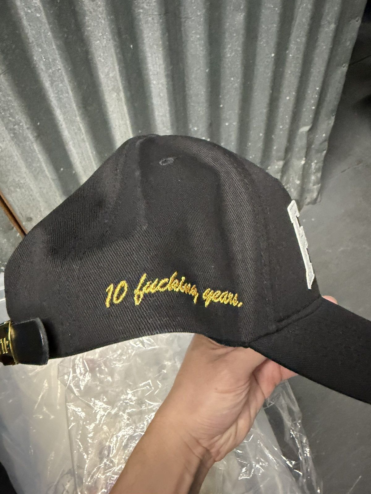 Fuck The Population FTP 10 Year Arch Logo Hat Black Size ONE SIZE - 5 Thumbnail