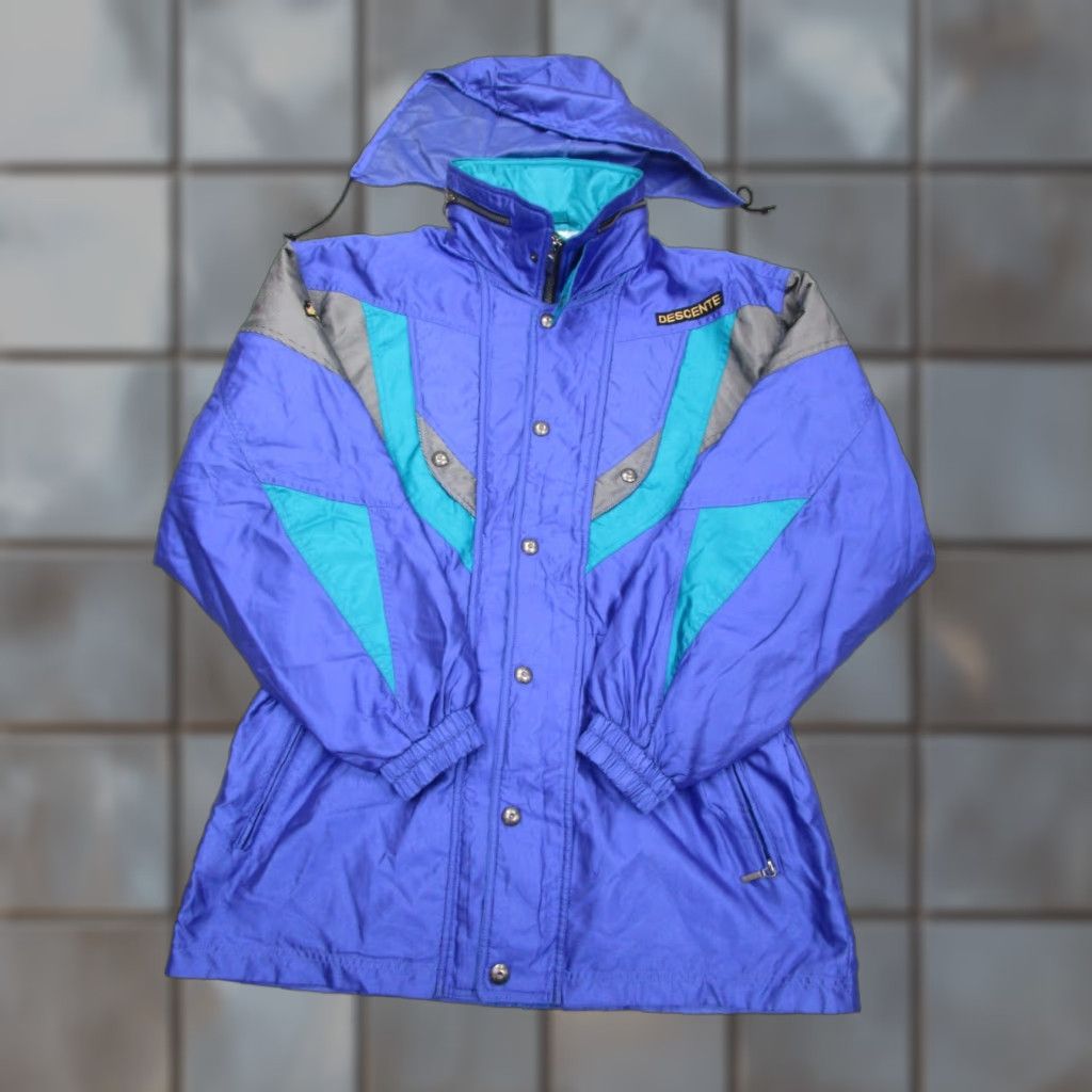 Vintage VINTAGE Descente Jacket Mens L Blue Ski Snow Coat Made in Japan 90s Gorpcore Size US L / EU 52-54 / 3 - 1 Thumbnail