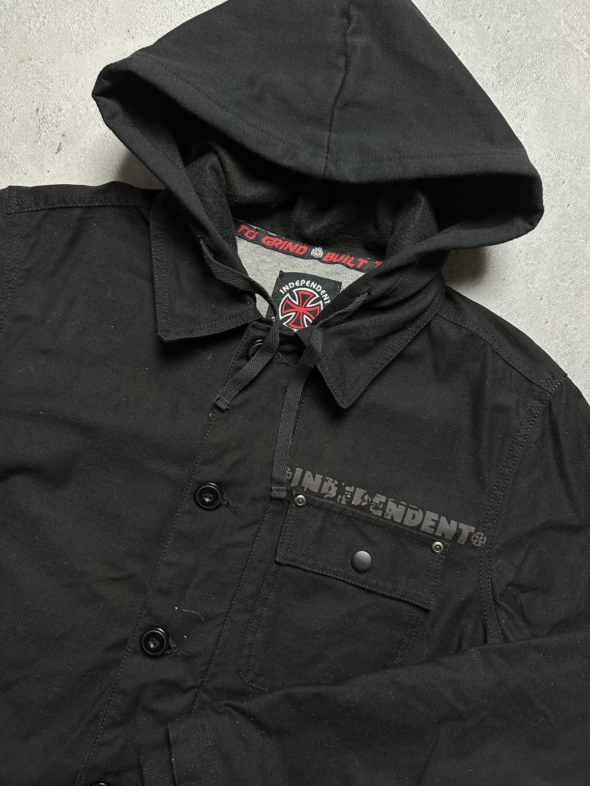 Independent Truck Co. Independent Black Skater Light Denim Jacket y2k 90s USA Rare Size US S / EU 44-46 / 1 - 3 Thumbnail