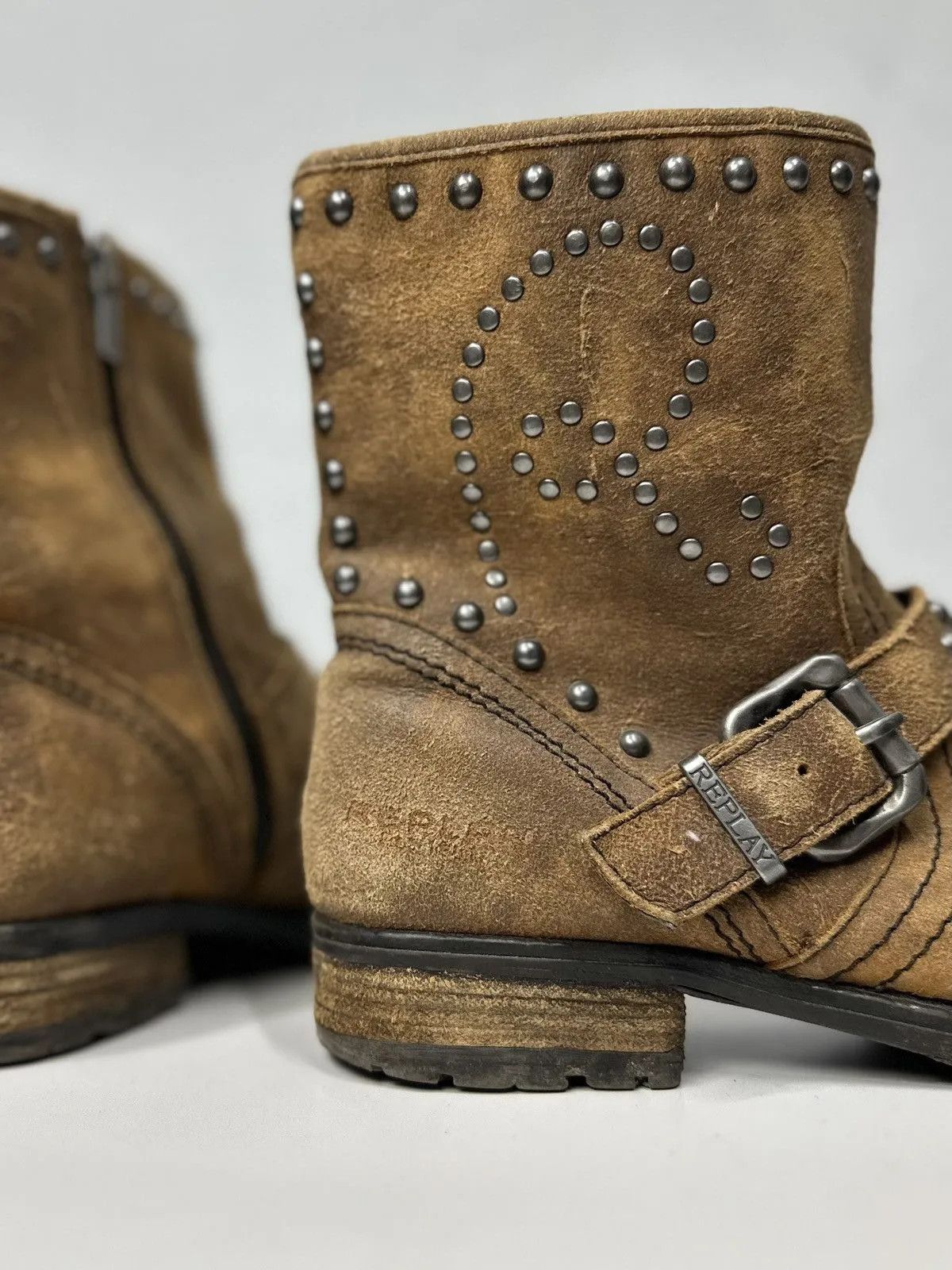 14th Addiction Vintage Leather Boots AS 98 Style Kapital Vibe Rick Owens Size US 7.5 / EU 40-41 - 8 Thumbnail