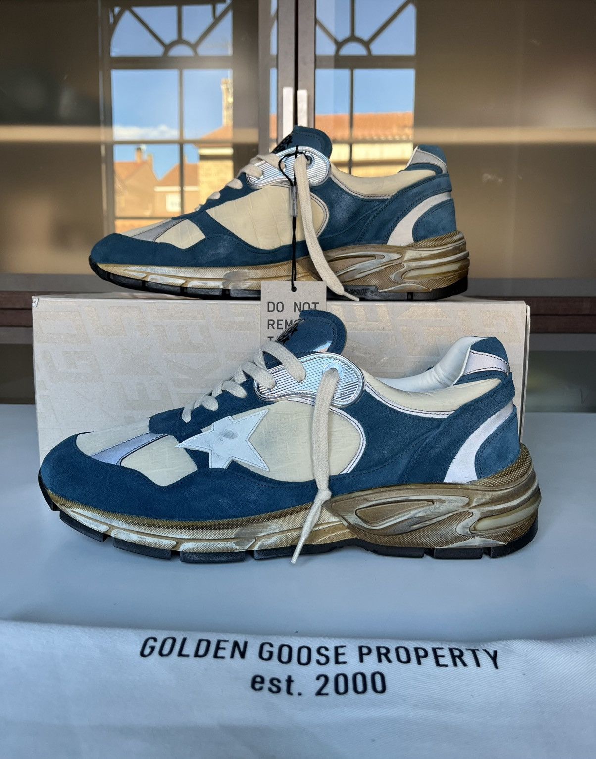 Golden Goose Dad Star off white/blue Golden Goose EU44 Size US 11 / EU 44 - 4 Thumbnail