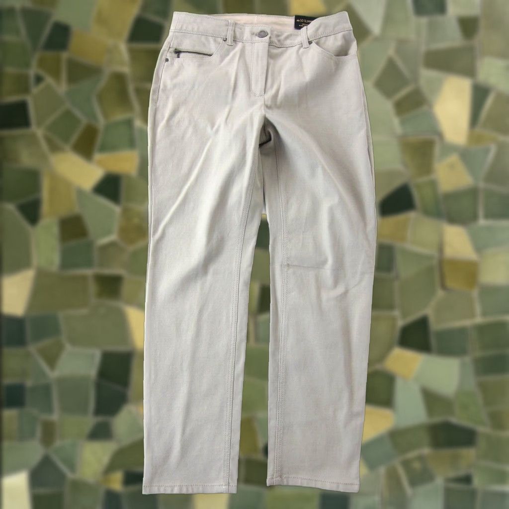 VINTAGE Chico's Beige Palamino Courtney Stretch So Slimming Control Ankle Pant 00/XS