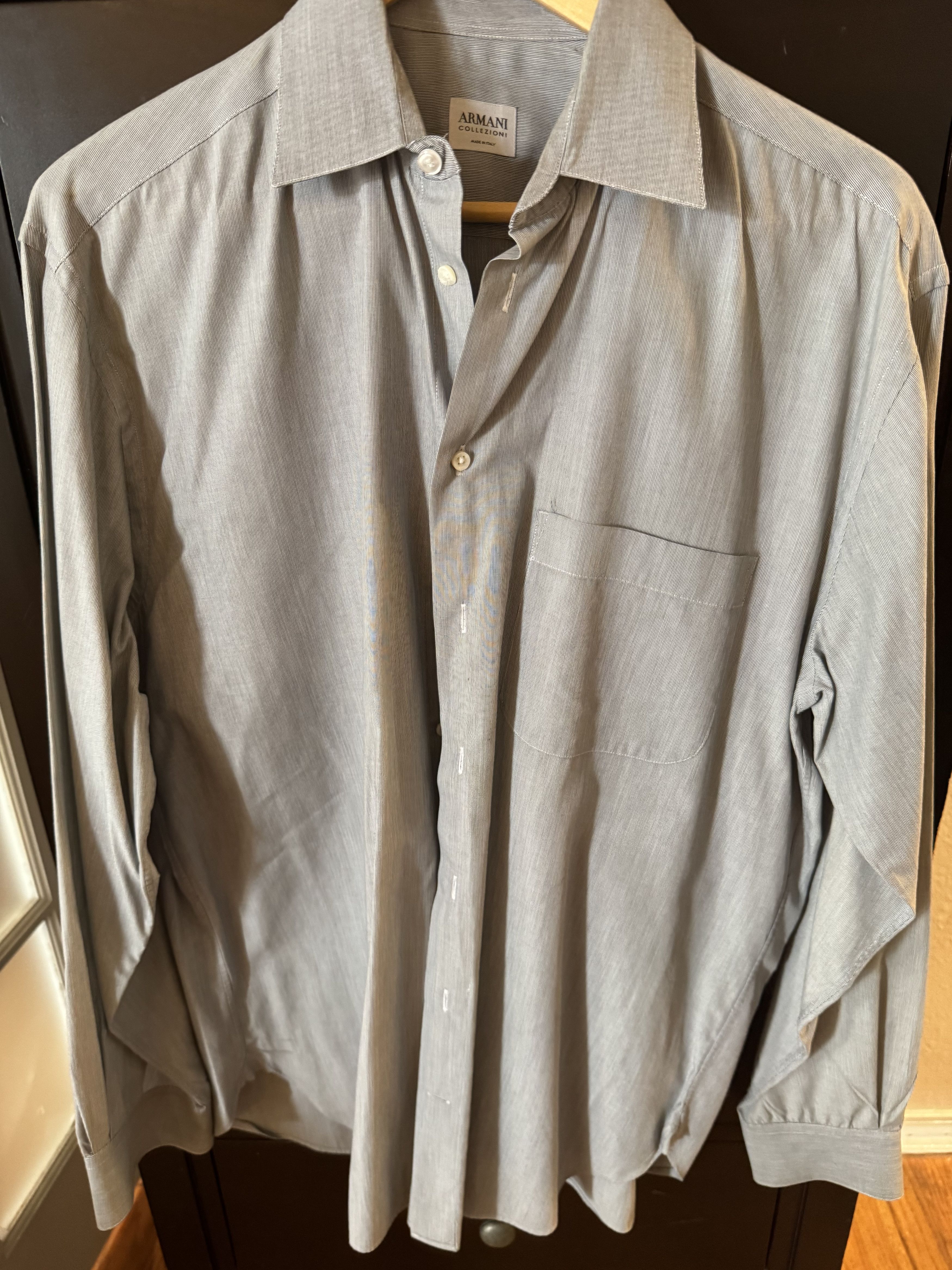 Armani Collezioni Dress Shirt. US Size L. Gently Used
