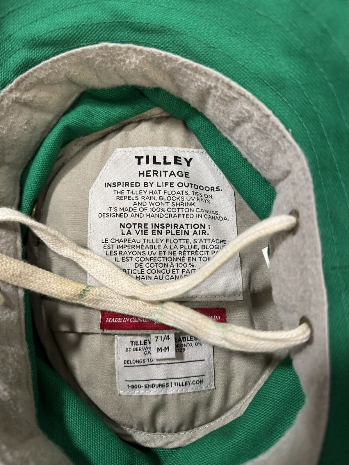 Tilley TILLEY T1 ICONIC BUCKET HAT IN BRIGHT GREEN Size ONE SIZE - 3 Thumbnail