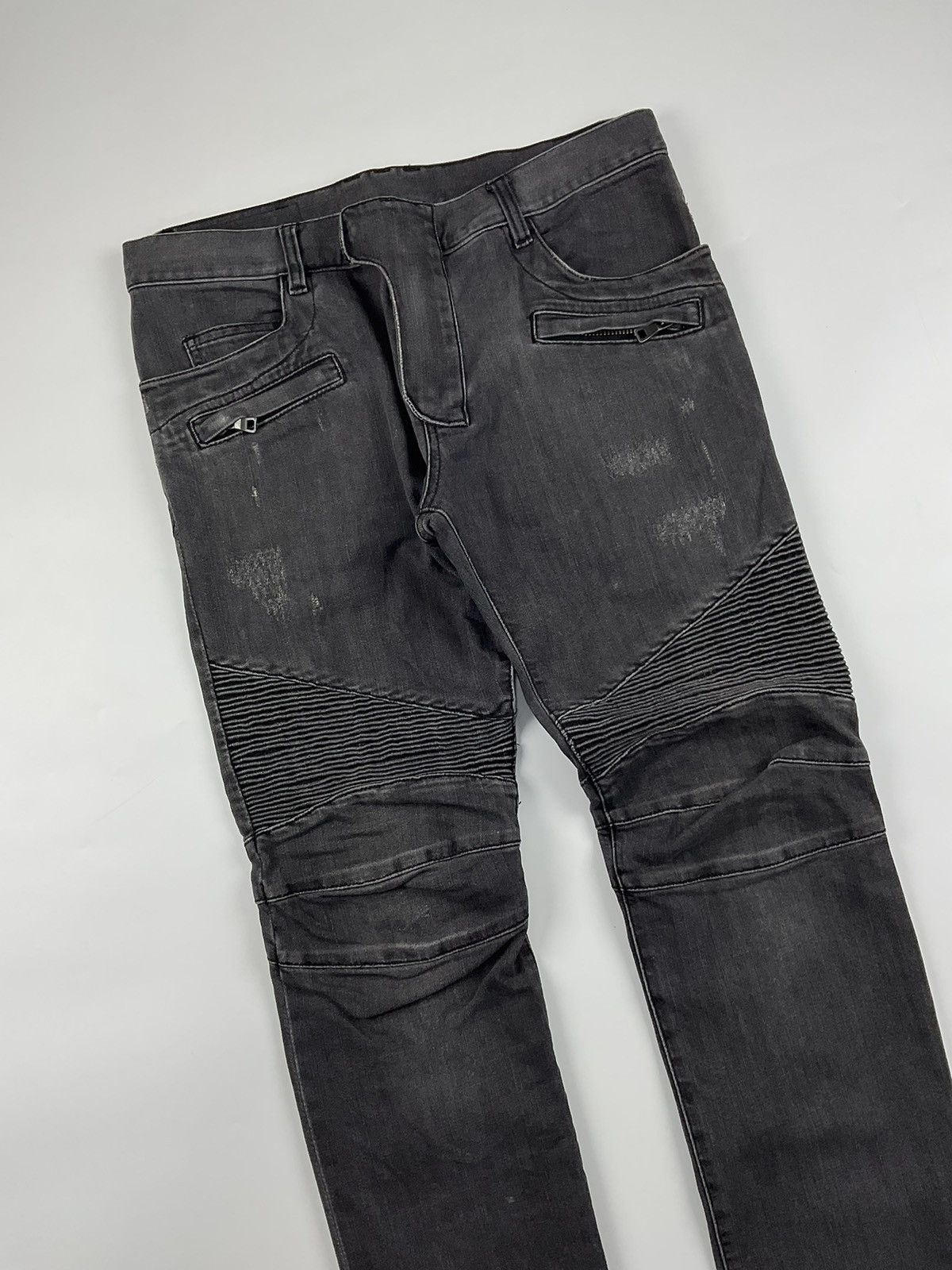 Balmain Balmain Distressed Biker Jeans Size US 32 / EU 48 - 5 Thumbnail