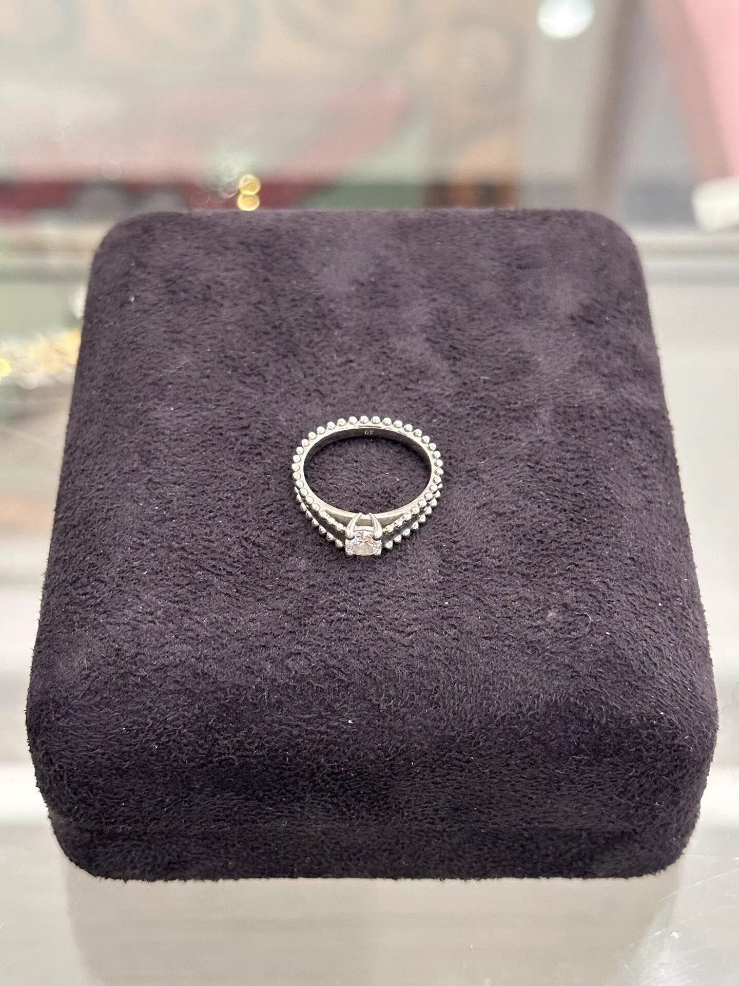 Van Cleef & Arpels VC&A Estelle 0.3ct EVVS1 Diamond Pt Ring 49 new Size ONE SIZE - 3 Thumbnail
