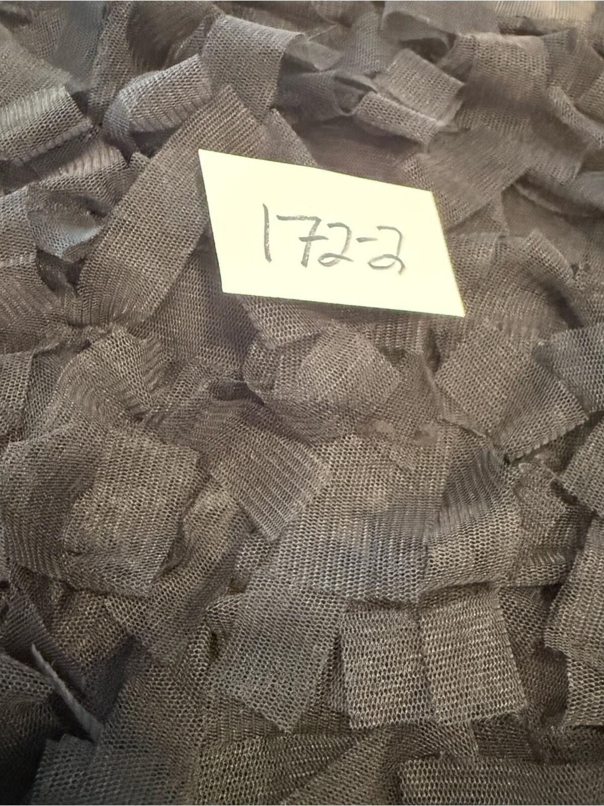 Other Loft black feathery mesh mini skirt side zipper SZ 2 Size 26" / US 2 / IT 38 - 9 Thumbnail