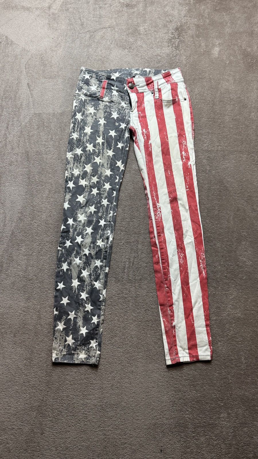 Hysteric Glamour American Flag Crazy Skinny Jeans Y2K lgb ralph lauren amiri Size US 26 / EU 42 - 1 Thumbnail
