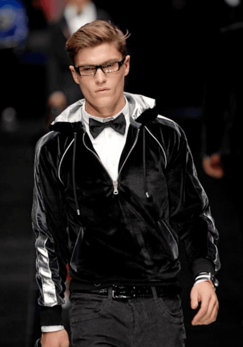 Dolce & Gabbana AW2007 Dolce & Gabbana Black Velvet Metallic Zip Hoodie Size S / US 4 / IT 40 - 2 Thumbnail