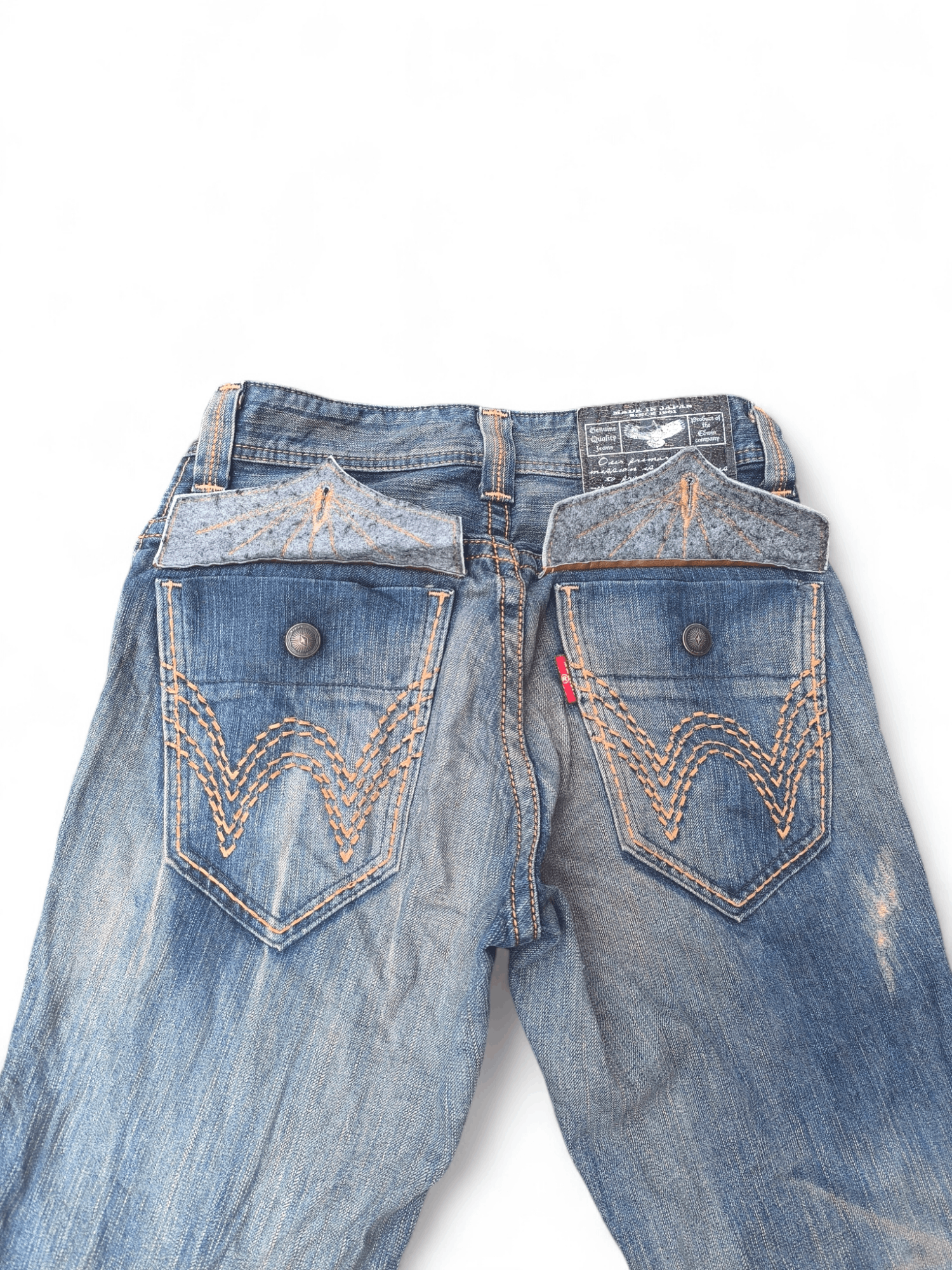 Edwin × Japanese Brand × Le Grande Bleu (L.G.B.) EDWIN ROCKERS BOOTCUT FLARE JEANS NAVAJO Size US 31 - 4 Thumbnail