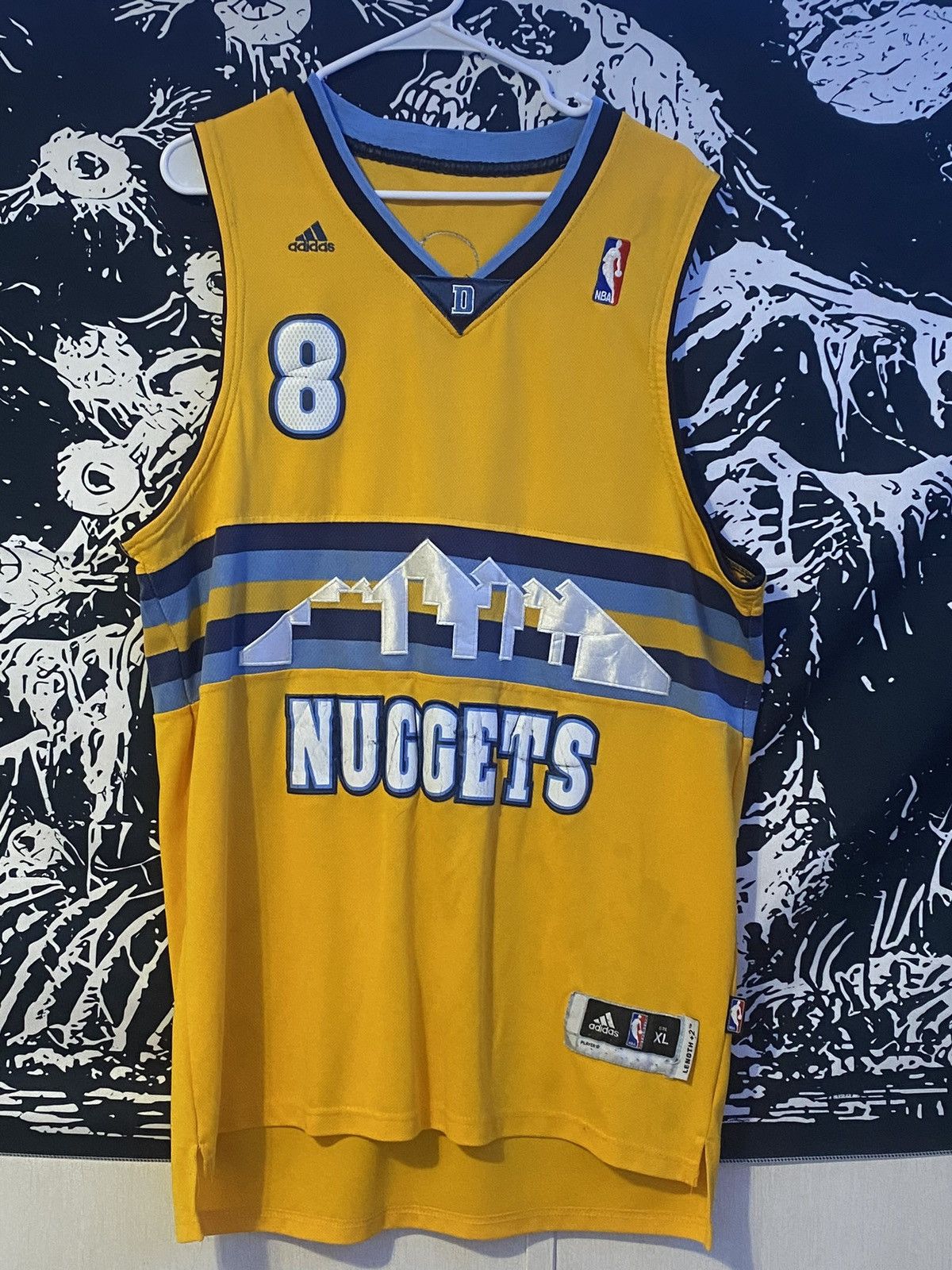 Adidas NBA Denver Nuggets Danilo Gallinari 2012-2013 jersey Mens XL Size US XL / EU 56 / 4 - 1 Thumbnail