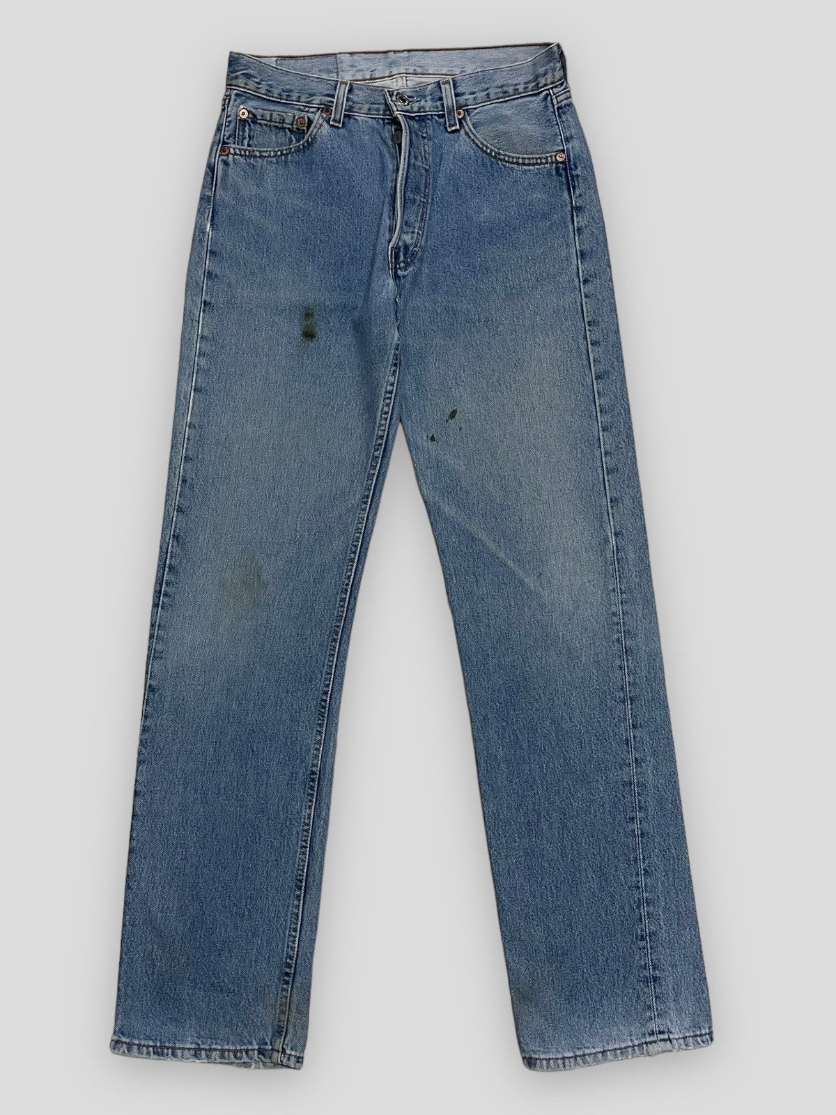 image of Send Offer OG Vintage Levis 501 Distressed Dirty Denim in Blue, Men's (Size 30)