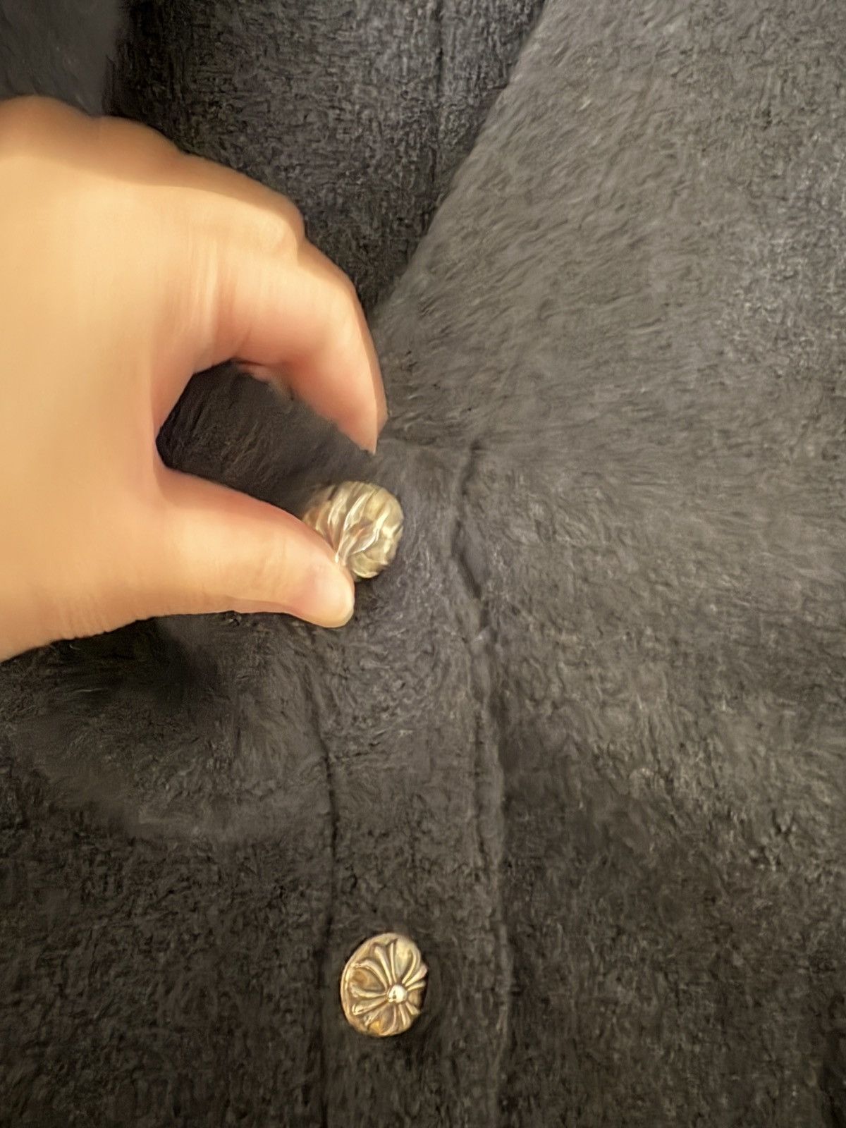 Chrome Hearts Chrome Hearts Leopard leather cross patch cashmere cardigan Size US M / EU 48-50 / 2 - 10 Thumbnail