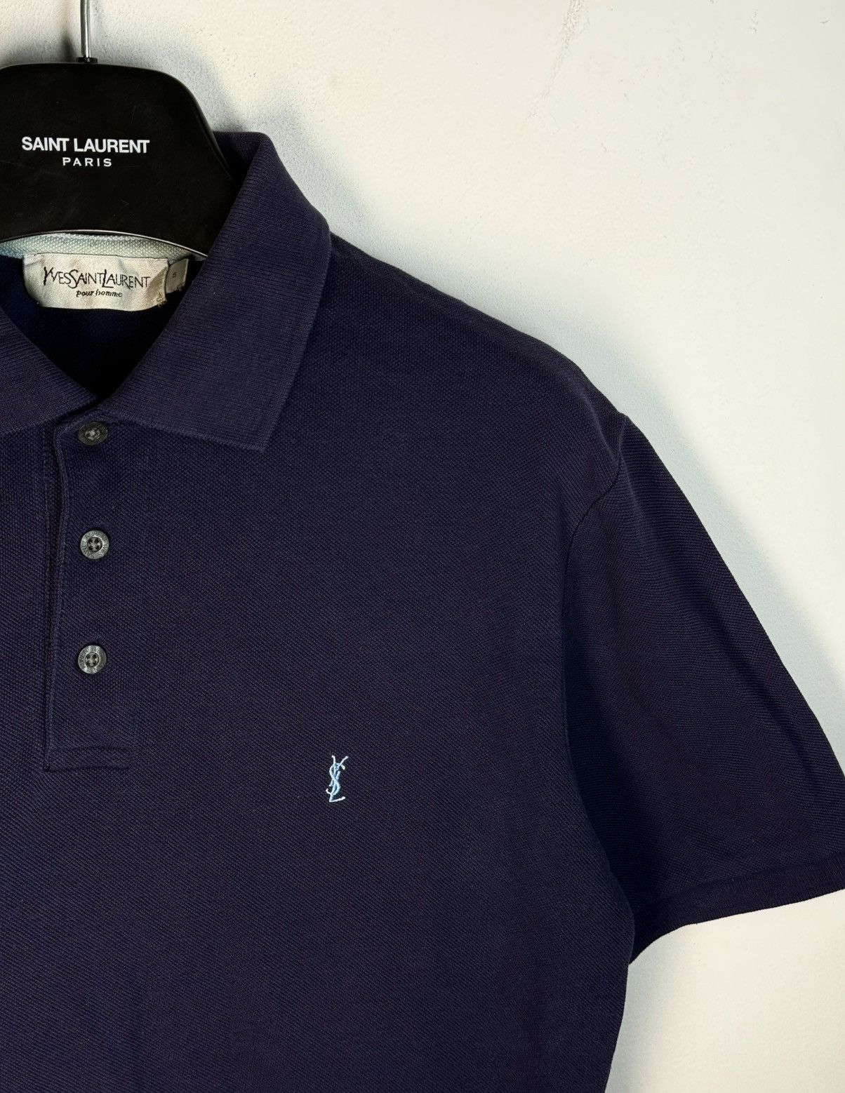 Yves Saint Laurent Navy YSL Polo Shirt Summer YSL T-shirt YSL Shirt Size US S / EU 44-46 / 1 - 1 Thumbnail