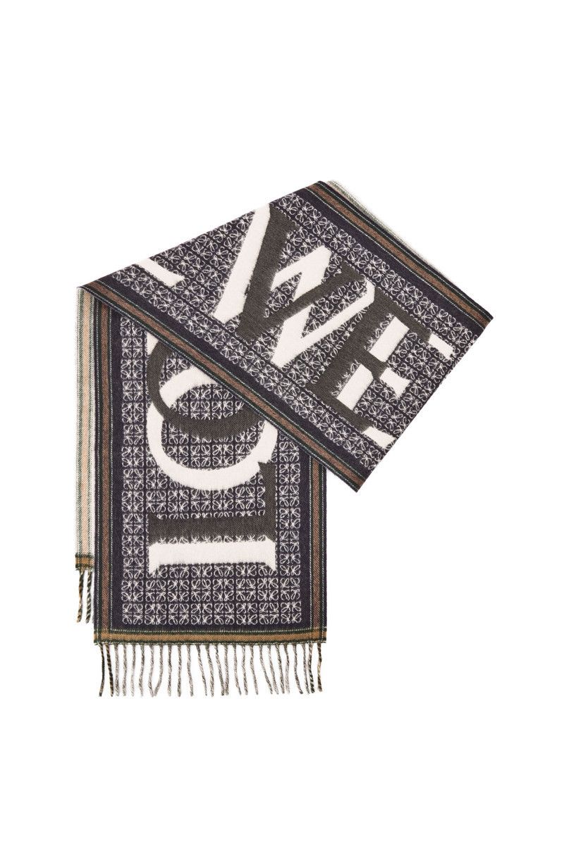 Loewe o1in1g0426 Size: OS / Love Scarf in Multicolor Size ONE SIZE - 2 Thumbnail